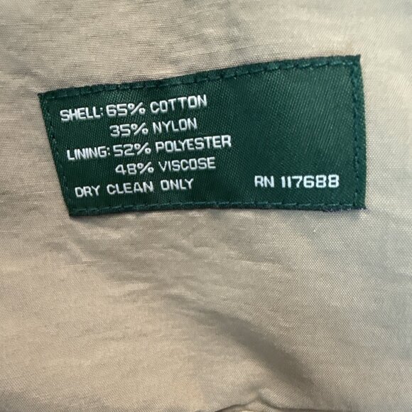 Lauren Ralph Lauren Trench Coat Jacket Men's Tan Rain Jacket 42L - Picture 5 of 13